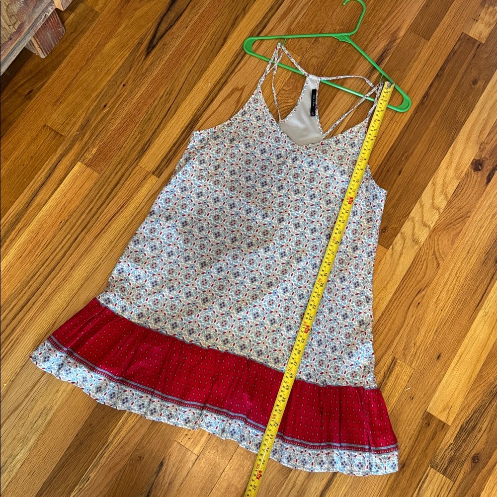 Doe & Rae Blue, white and Red Patterned Sundress size large - Picture 7 of 14